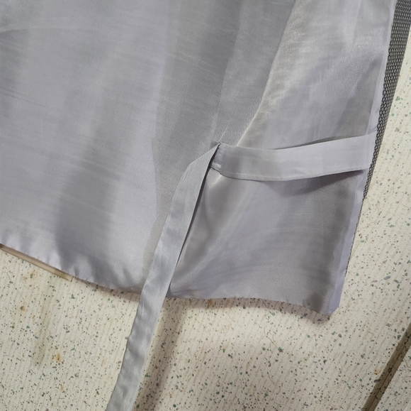 Marc Ferrier Italy Dress Vest Men's Medium Grey Silver Plaid Prom Party Vest - Picture 2 of 11